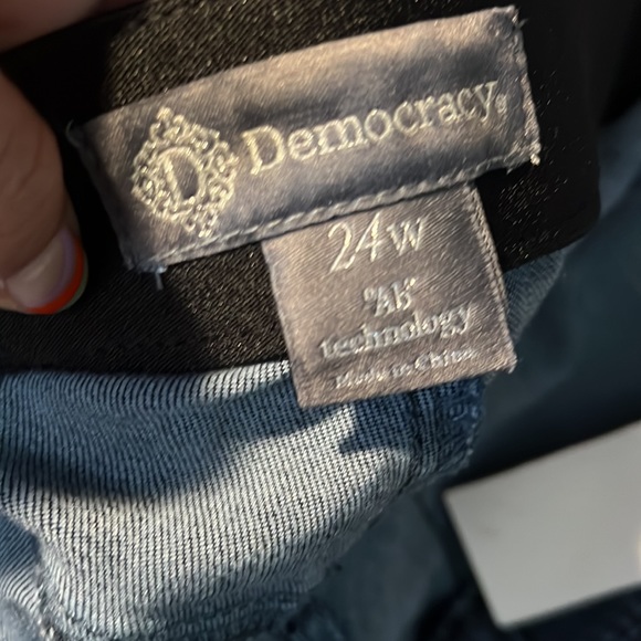 🛑 1 hour sale. NWT. Democracy, Anthropologie “ab solution” Indigo blue jeans - Picture 8 of 13